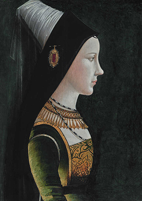 Maria van Bourgondië (mogelijk door Michael Pacher, ca 1490)